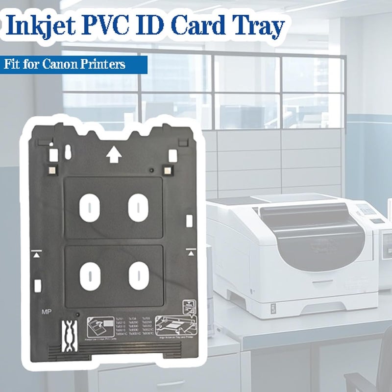 repustor Inkjet PVC ID Card Tray Compatible with Canon Printers TS701 TS702 TS703 TS704 TS705 TS709 TS8220 TS8330 TS82xx, TS83xx,TS95xx Series Printers (Canon MP/Multi-Purpose Tray Printers) - Image 2